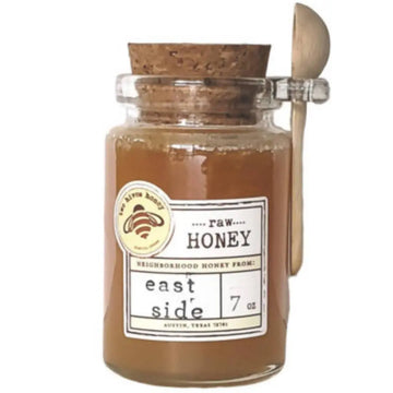 Raw Honey w/ Cork & Spoon Jars - 6 Jars x 7oz by Farm2Me FARM2ME