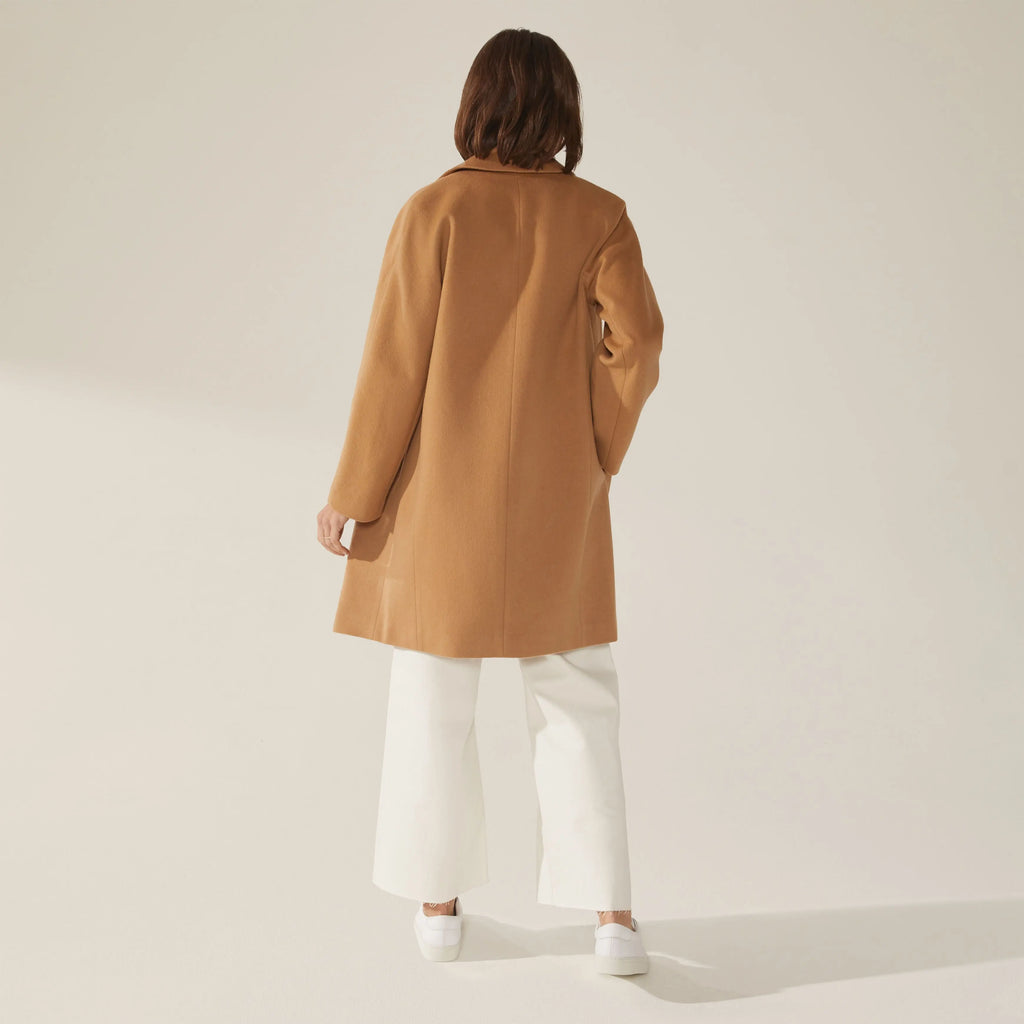 Risa Cashmere-Wool Coat Button Down by Italic - Ladiesse