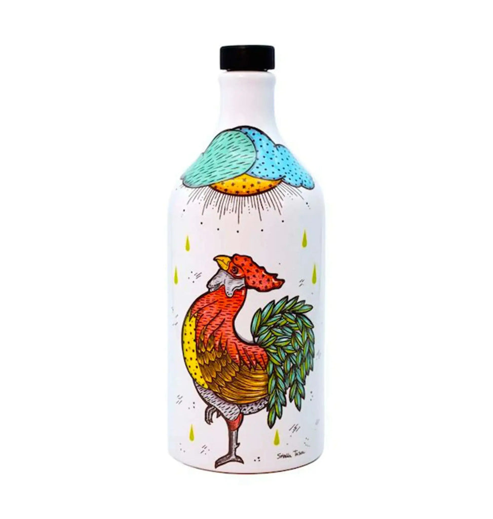 Rooster Extra Virgin Olive Oil Ceramic by Zia Pia Zia Pia