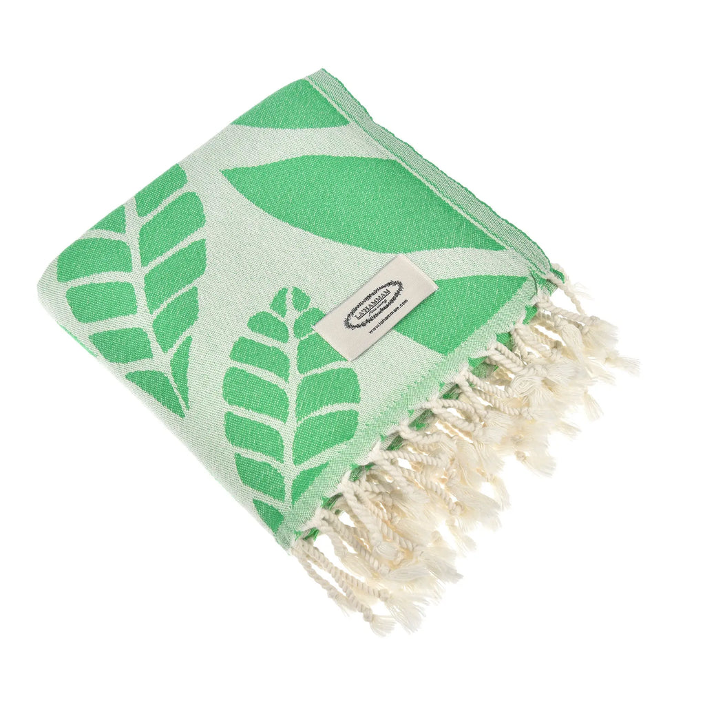 Seaweed Pure Cotton Throw Beach Towel by La'Hammam La'Hammam