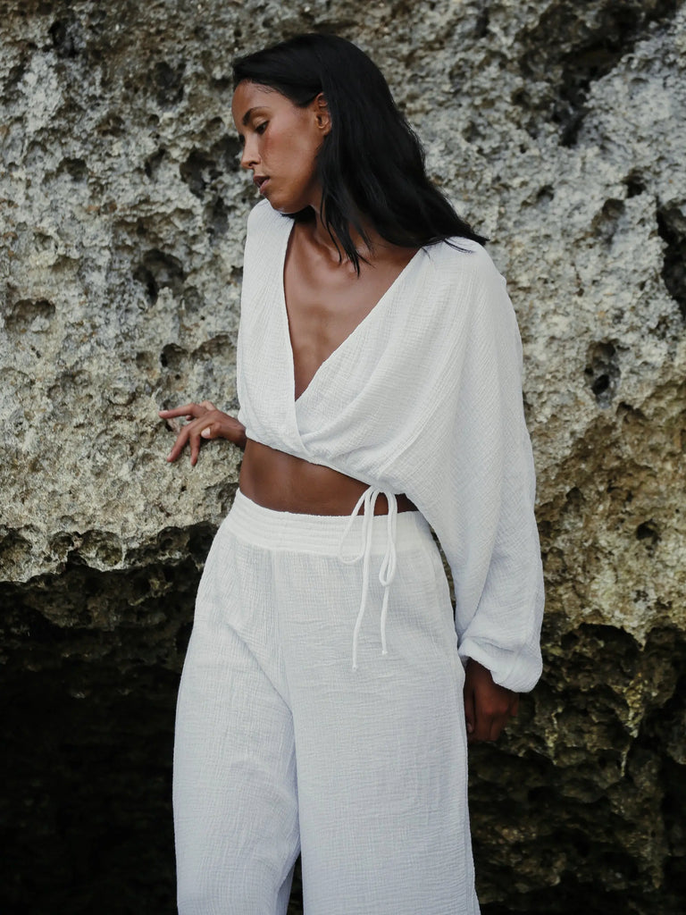 Siena Top - White by The Handloom The Handloom