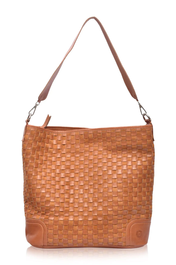 Soho Lane Woven Leather Shoulder Bag by Bali ELF Bali ELF