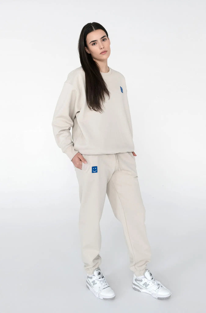 SuperSoft™ Pixel Fog Grey Suit: Sweatshirt & Pants by Amoo Amoo