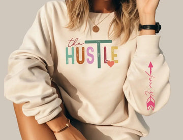 The Hustle is Real Crewneck by My Carolina Moon My Carolina Moon