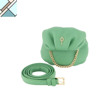 Tiny Floater Leda Handbag Green OTRERA