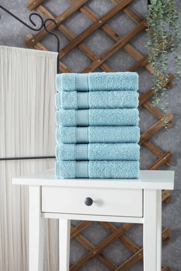 Turkish Cotton Hand Towel Set of 6 by La'Hammam La'Hammam