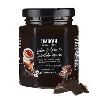 Umikah Chocolate & Dulce de Leche Sauc Jare - 12 jars x 1.5 oz case by Farm2Me FARM2ME