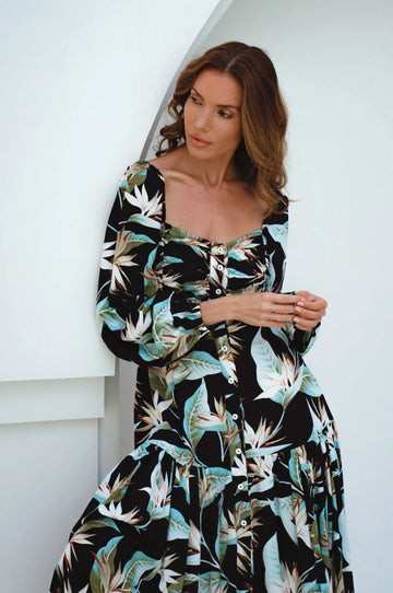 Verona Long Sleeve Midi Dress by Bali ELF Bali ELF