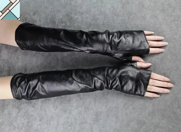 Zuriel Fingerless Gloves - Vegan Leather by Marigold Shadows MARIGOLD SHADOWS