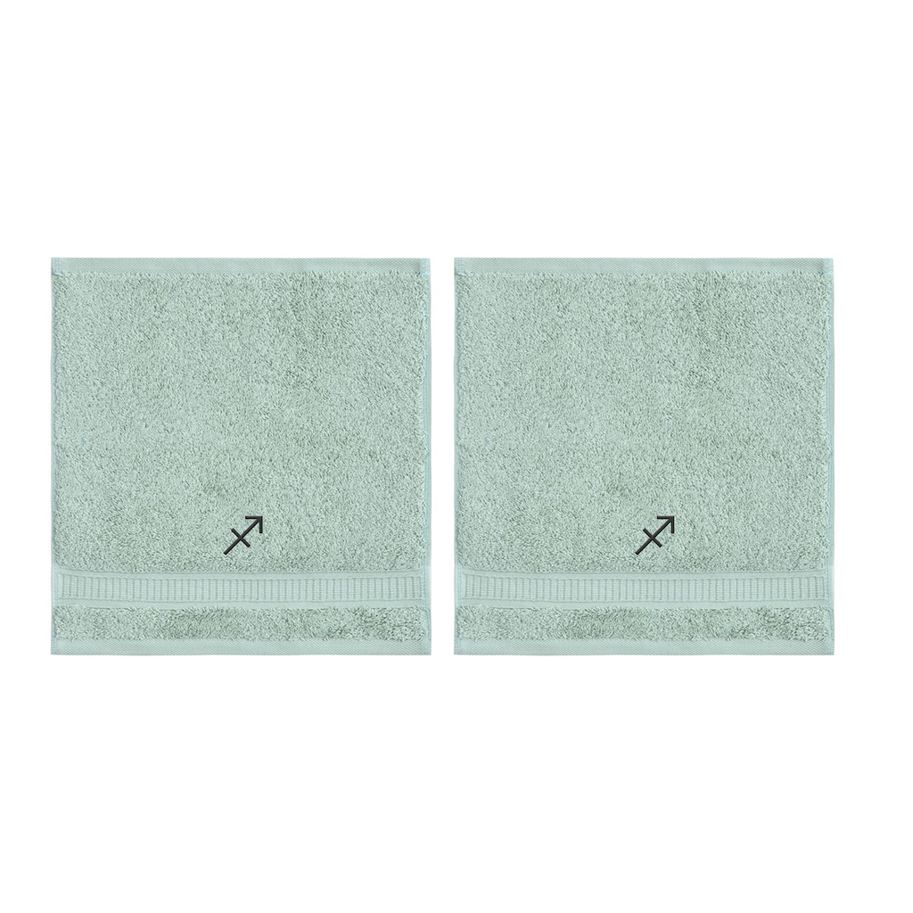 Customized Zodiac Towels - Washcloths and Hand Towels - Set of 2 by La'Hammam - Ladiesse