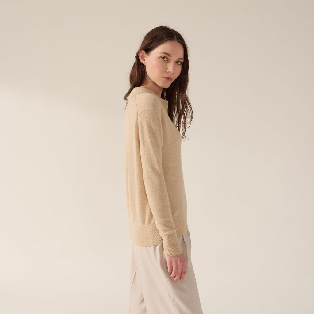 Camila Airy Collared cashmere Sweater by Italic ITALIC