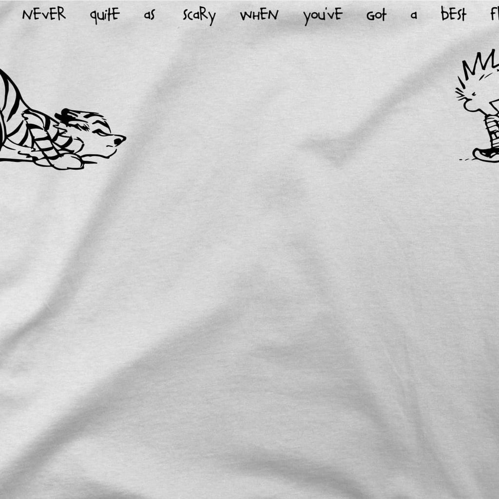 Calvin and Hobbes Best Friends Quote T-Shirt by Art-O-Rama Shop ART-O-RAMA-SHOP