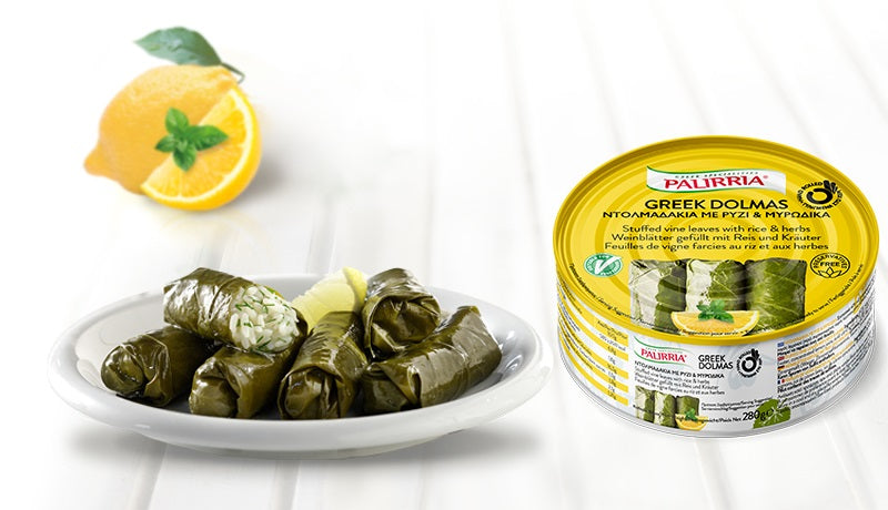 Palirria Authentic Hand-Rolled Stuffed Grape Leaves  10 oz - A Delicious and Healthy Option Since 1957 by Alpha Omega Imports ALPHA OMEGA IMPORTS