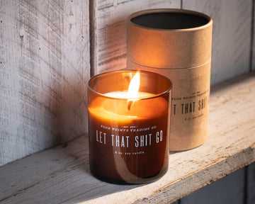 Let That Shit Go 8oz Soy Candle by Four Points Trading Co. FOUR POINTS TRADING CO.