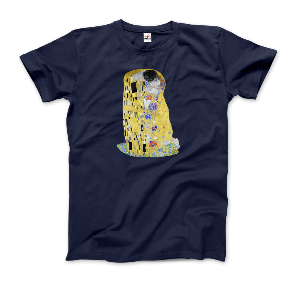 Gustav Klimt The Kiss (or The Lovers), 1908 Artwork T-Shirt by Art-O-Rama Shop ART-O-RAMA-SHOP