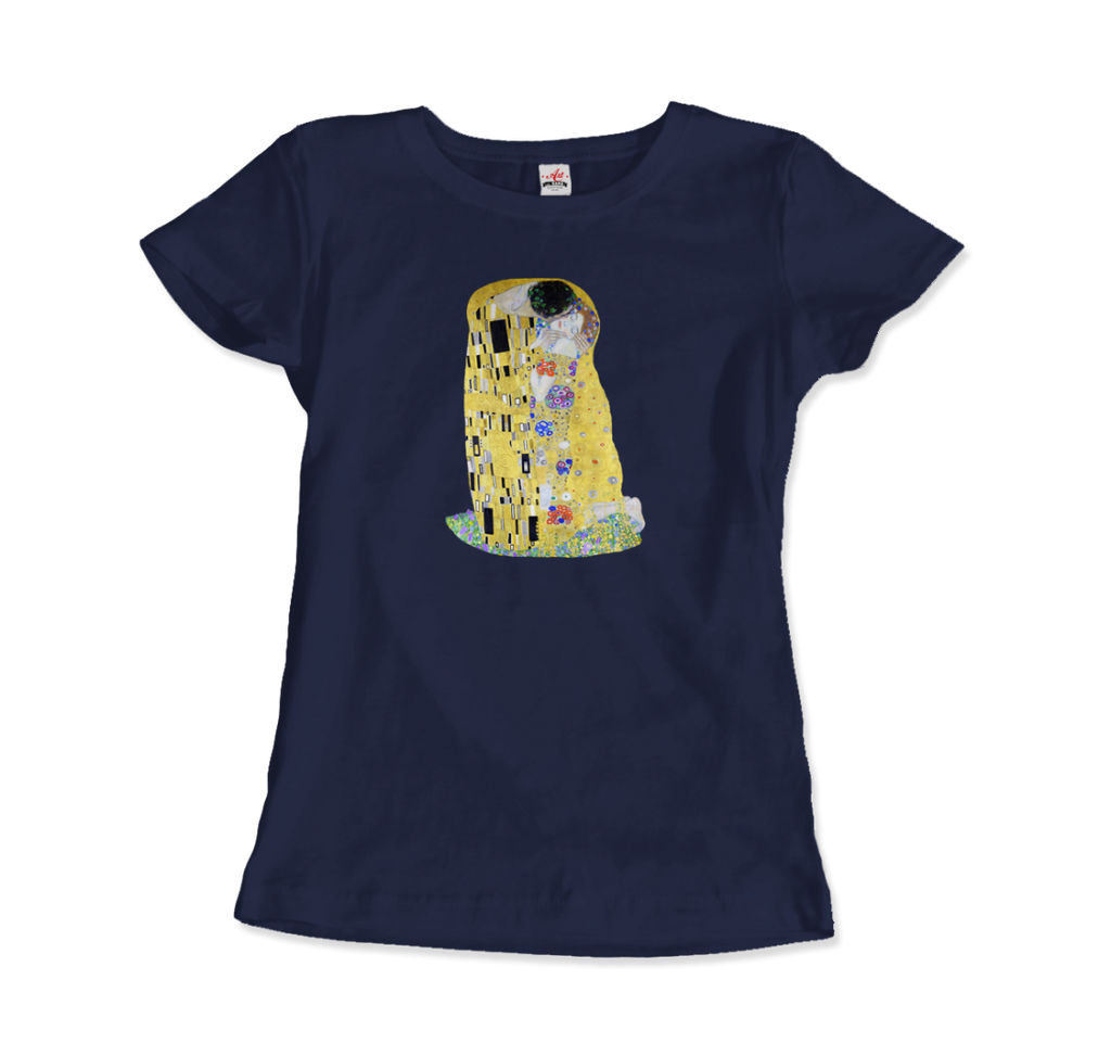 Gustav Klimt The Kiss (or The Lovers), 1908 Artwork T-Shirt by Art-O-Rama Shop ART-O-RAMA-SHOP