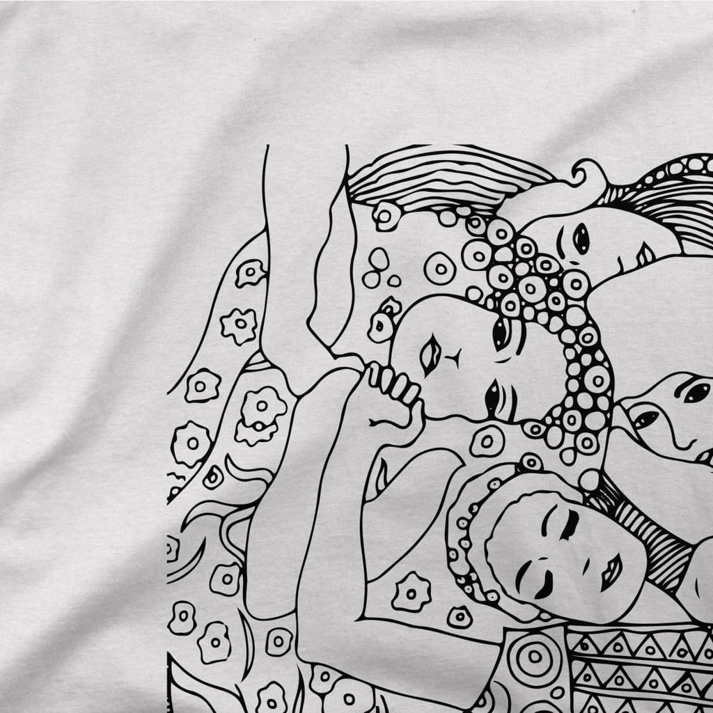 Gustav Klimt The Virgin (Maiden) 1913 Sketch T-Shirt by Art-O-Rama Shop ART-O-RAMA-SHOP