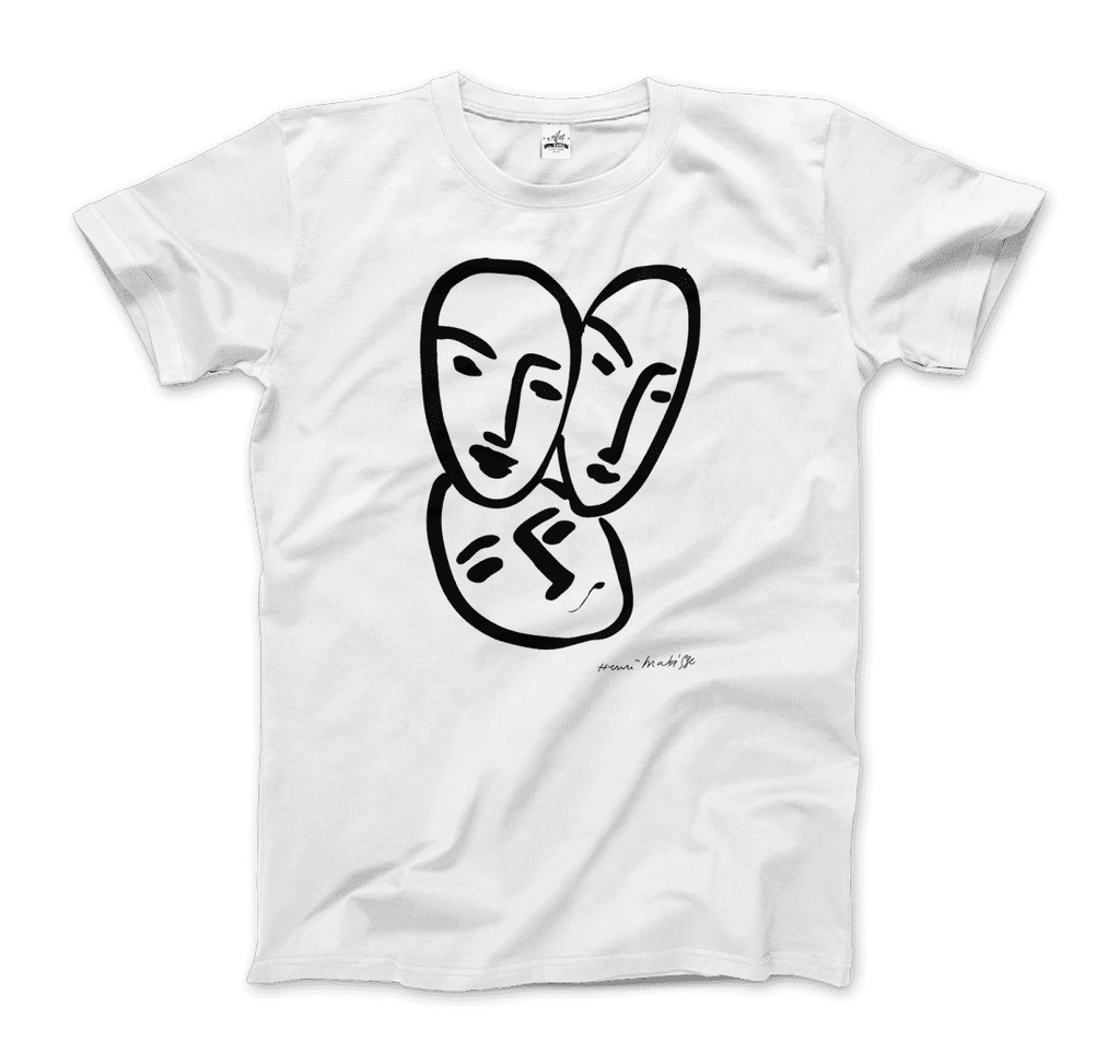 Henri Matisse Apollinaire Three Heads to Friendship 1952 Art T-Shirt by Art-O-Rama Shop ART-O-RAMA-SHOP