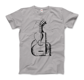 Juan Gris The Guitar 1912 Artwork T-Shirt by Art-O-Rama Shop ART-O-RAMA-SHOP