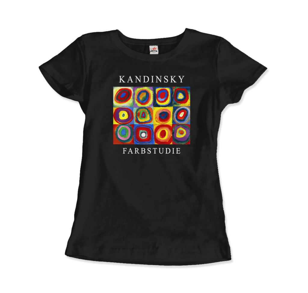 Kandinsky Farbstudie - Color Study, Squares with Concentric Circles, 1913 Artwork T-Shirt by Art-O-Rama Shop ART-O-RAMA-SHOP