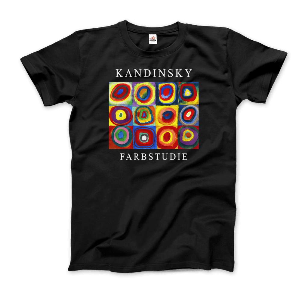 Kandinsky Farbstudie - Color Study, Squares with Concentric Circles, 1913 Artwork T-Shirt by Art-O-Rama Shop ART-O-RAMA-SHOP