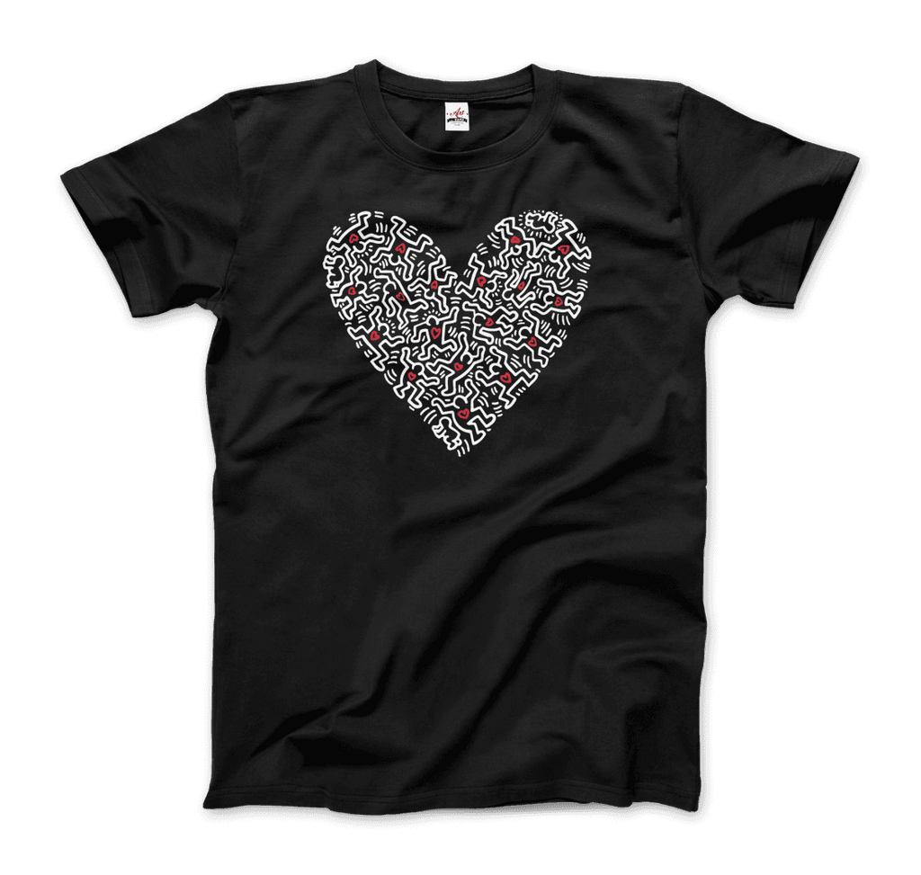 Heart Of Men - Icon Series Street Art T-Shirt by Art-O-Rama Shop ART-O-RAMA-SHOP