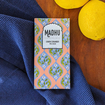 Lemon Coriander - 78% Cacao by Madhu Chocolate Madhu Chocolate