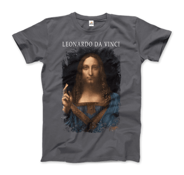 Leonardo Da Vinci, Salvator Mundi, 1499~1510 Artwork T-Shirt by Art-O-Rama Shop ART-O-RAMA-SHOP