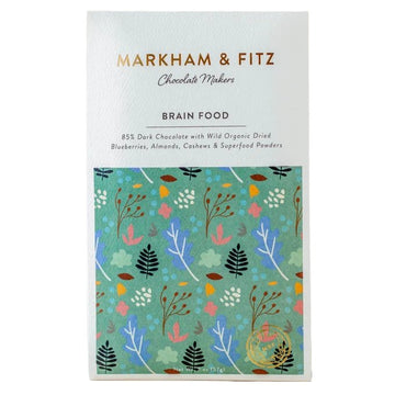 Markham & Fitz - 'Brain Food' Chocolate Bar w/ Superfoods (2OZ | 85%) by The Epicurean Trader THE EPICUREAN TRADER