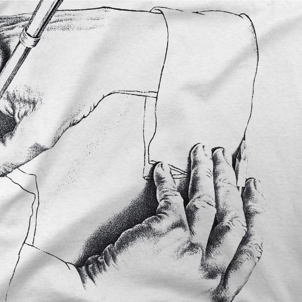 MC Escher Hand Drawing Hand Art T-Shirt by Art-O-Rama Shop ART-O-RAMA-SHOP