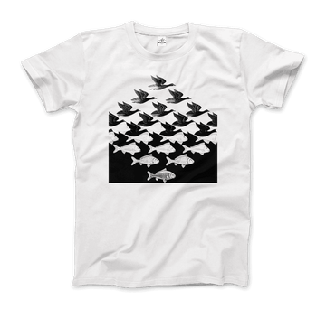 MC Escher Sky and Water I Art T-Shirt by Art-O-Rama Shop ART-O-RAMA-SHOP