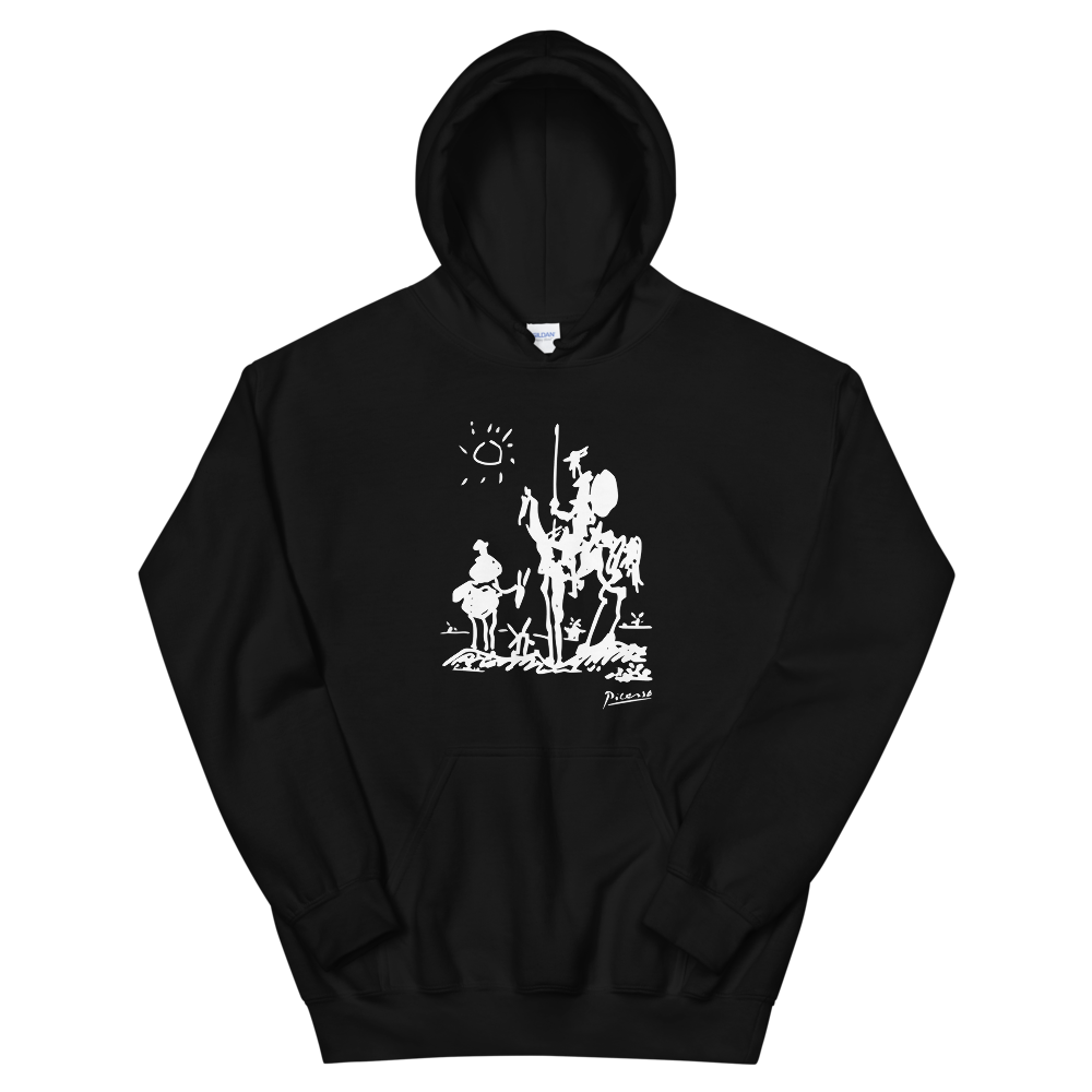 Pablo Picasso Don Quixote of La Mancha 1955 Artwork Unisex Hoodie by Art-O-Rama Shop ART-O-RAMA-SHOP