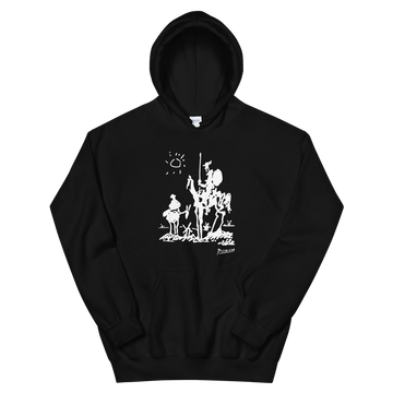 Pablo Picasso Don Quixote of La Mancha 1955 Artwork Unisex Hoodie by Art-O-Rama Shop ART-O-RAMA-SHOP