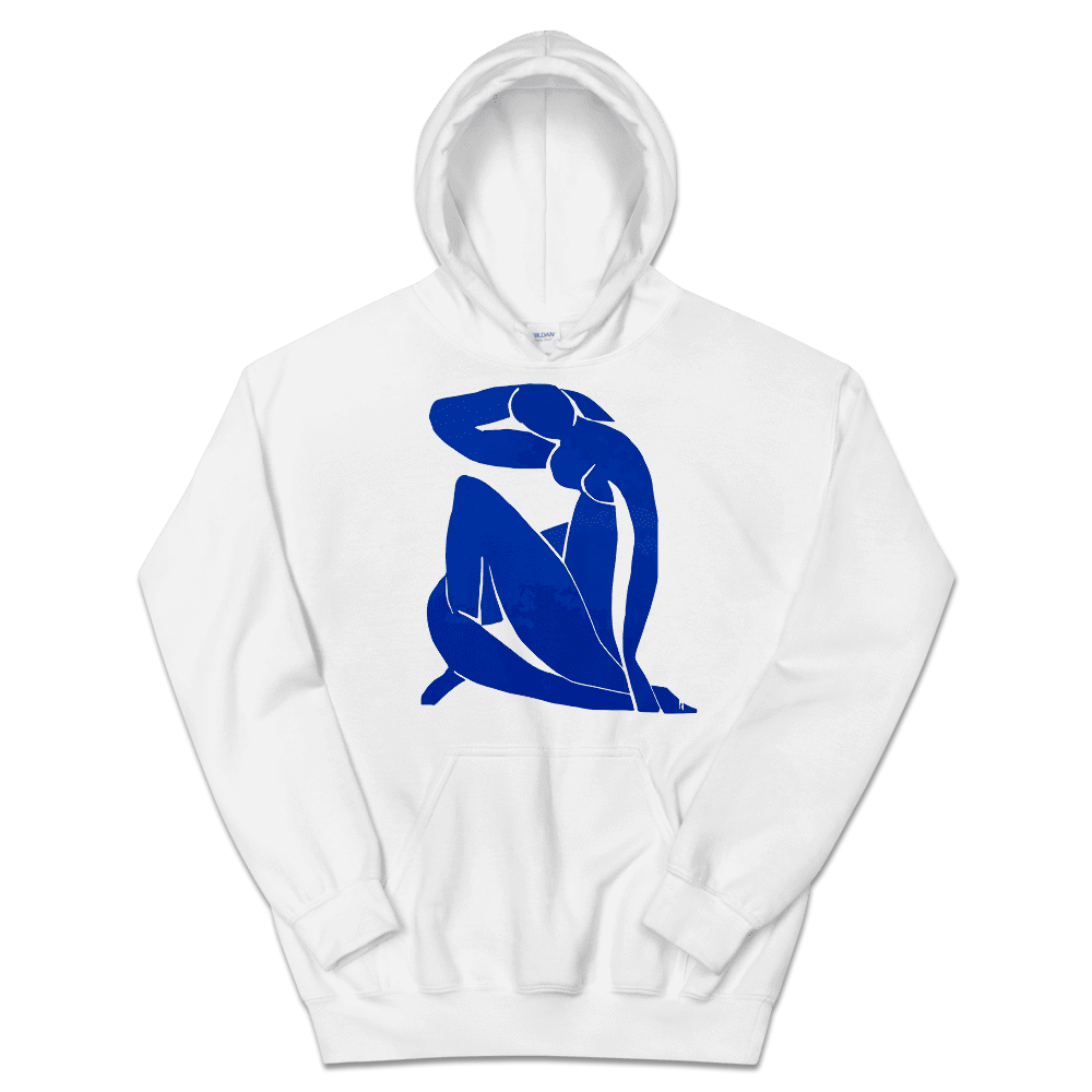 Henri Matisse Blue Nude 1952 Artwork Unisex Hoodie by Art-O-Rama Shop ART-O-RAMA-SHOP