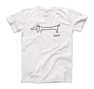 Pablo Picasso Dachshund Dog (Lump) Artwork T-Shirt by Art-O-Rama Shop ART-O-RAMA-SHOP