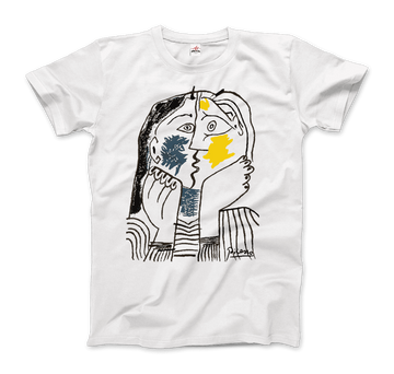 Pablo Picasso The Kiss 1979 Artwork T-Shirt by Art-O-Rama Shop ART-O-RAMA-SHOP