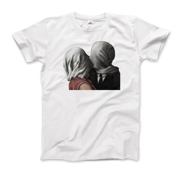 Rene Magritte The Lovers II (1928) Artwork T-Shirt by Art-O-Rama Shop ART-O-RAMA-SHOP