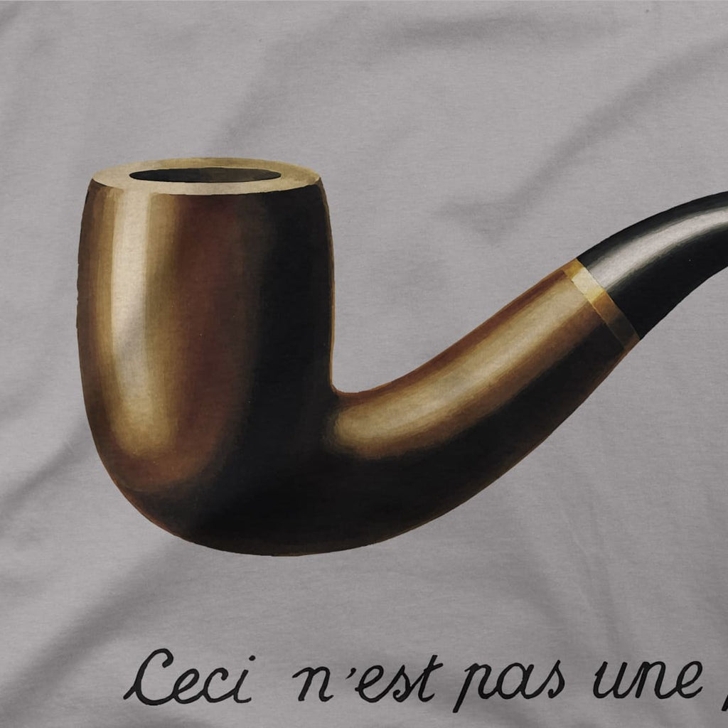 Rene Magritte This Is Not A Pipe, 1929 Artwork T-Shirt by Art-O-Rama Shop ART-O-RAMA-SHOP