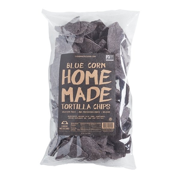 Sabor Mexicano - 'Home Made' Blue Corn Chips (12OZ) by The Epicurean Trader THE EPICUREAN TRADER