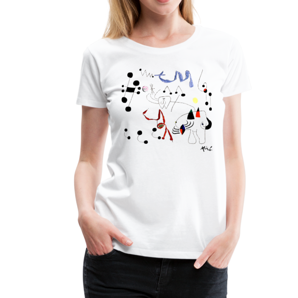 Joan Miro Woman Dreaming of Escape 1945 Artwork T-Shirt by Art-O-Rama Shop ART-O-RAMA-SHOP