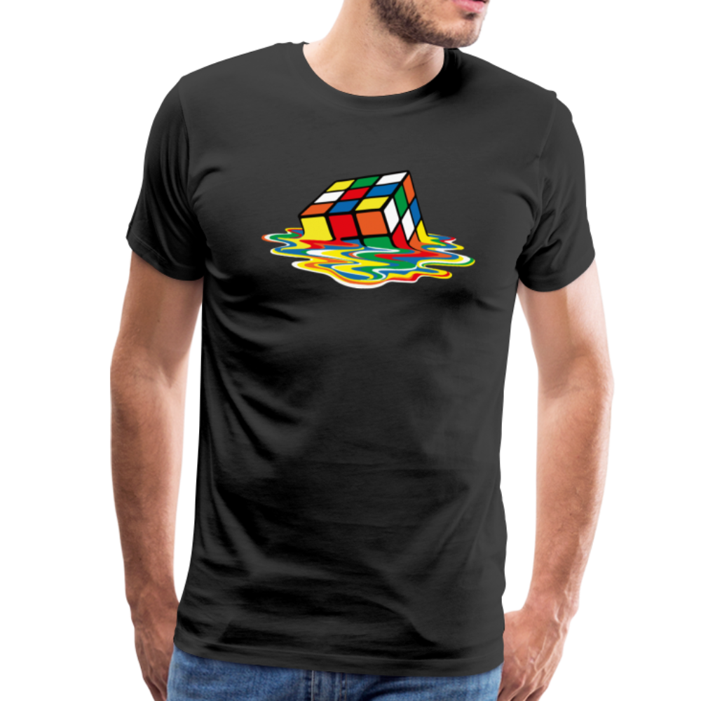 Rubick's Cube Melting, Sheldon Cooper's T-Shirt by Art-O-Rama Shop ART-O-RAMA-SHOP