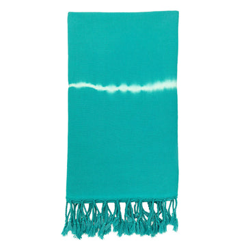 Teal Tie Dye Turkish Beach Towel by SLATE + SALT SLATE + SALT