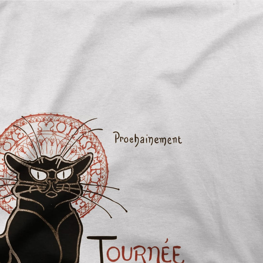 Tournee du Chat Noir Artwork T-Shirt by Art-O-Rama Shop ART-O-RAMA-SHOP