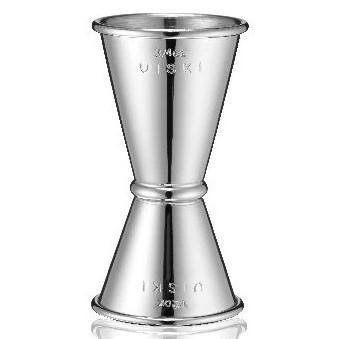 Viski - 0.5OZ/0.75OZ Stainless-Steel Jigger (1CT) by The Epicurean Trader THE EPICUREAN TRADER