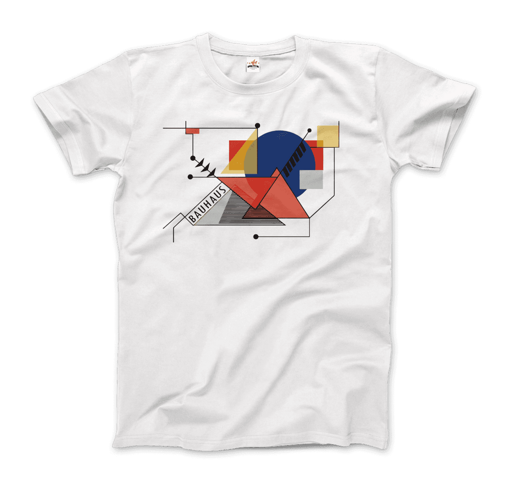 Walter Gropius Bauhaus Geometry Artwork T-Shirt by Art-O-Rama Shop ART-O-RAMA-SHOP