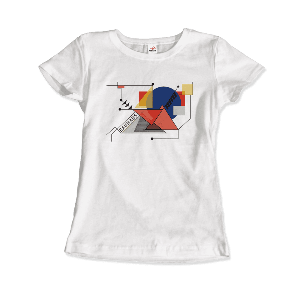 Walter Gropius Bauhaus Geometry Artwork T-Shirt by Art-O-Rama Shop ART-O-RAMA-SHOP