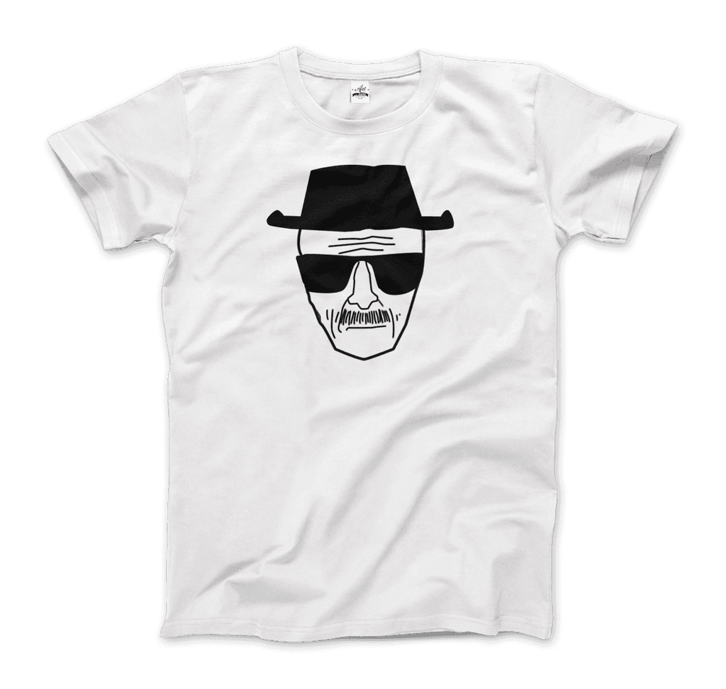 Walter White With Porkpie Hat and Sunglasses Sketch T-Shirt by Art-O-Rama Shop ART-O-RAMA-SHOP