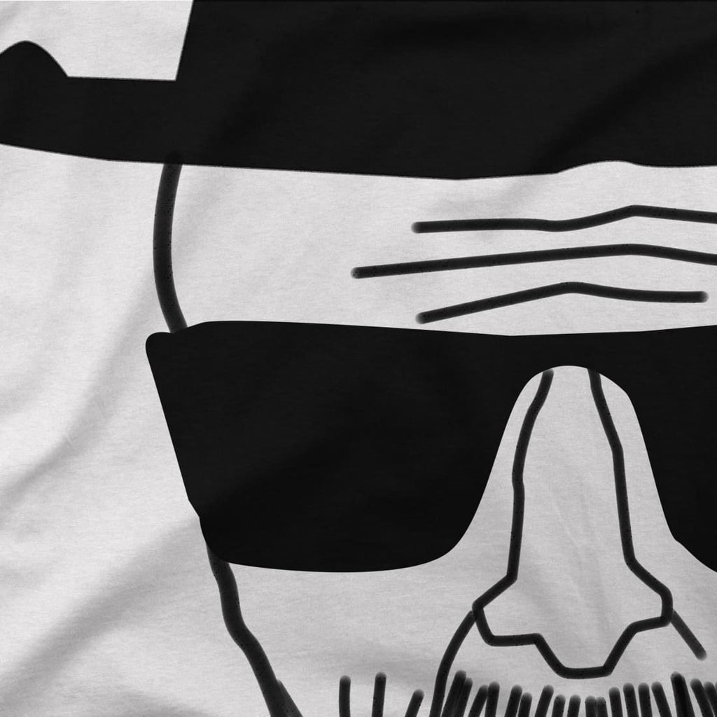 Walter White With Porkpie Hat and Sunglasses Sketch T-Shirt by Art-O-Rama Shop ART-O-RAMA-SHOP