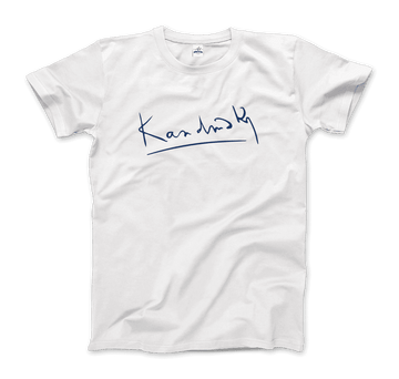 Wassily Kandinsky Signature Art T-Shirt by Art-O-Rama Shop ART-O-RAMA-SHOP